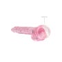 Gode avec Testicules Crystal Clear 17,8 cm