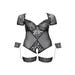 Body Ouvert, Jarretières & Menottes Dentelle Noir