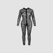 Combinaison Transparente Motif Tigre Noire