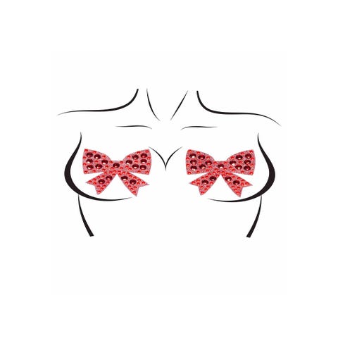 Cache-Tétons Strass Rhinestone Bow