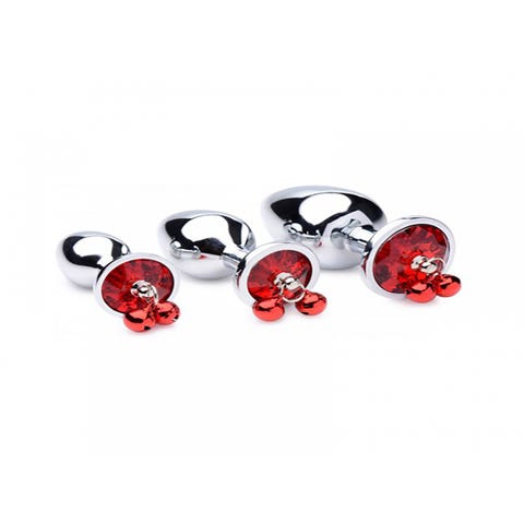Kit de 3 Plug Anal Bijou avec Clochettes