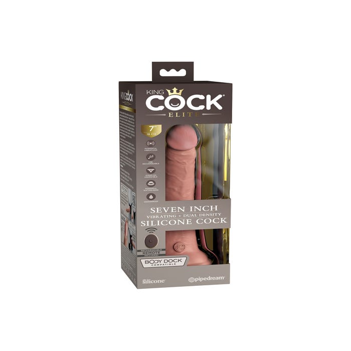 Vibromasseur Ventouse 17,8 cm King Cock Elite