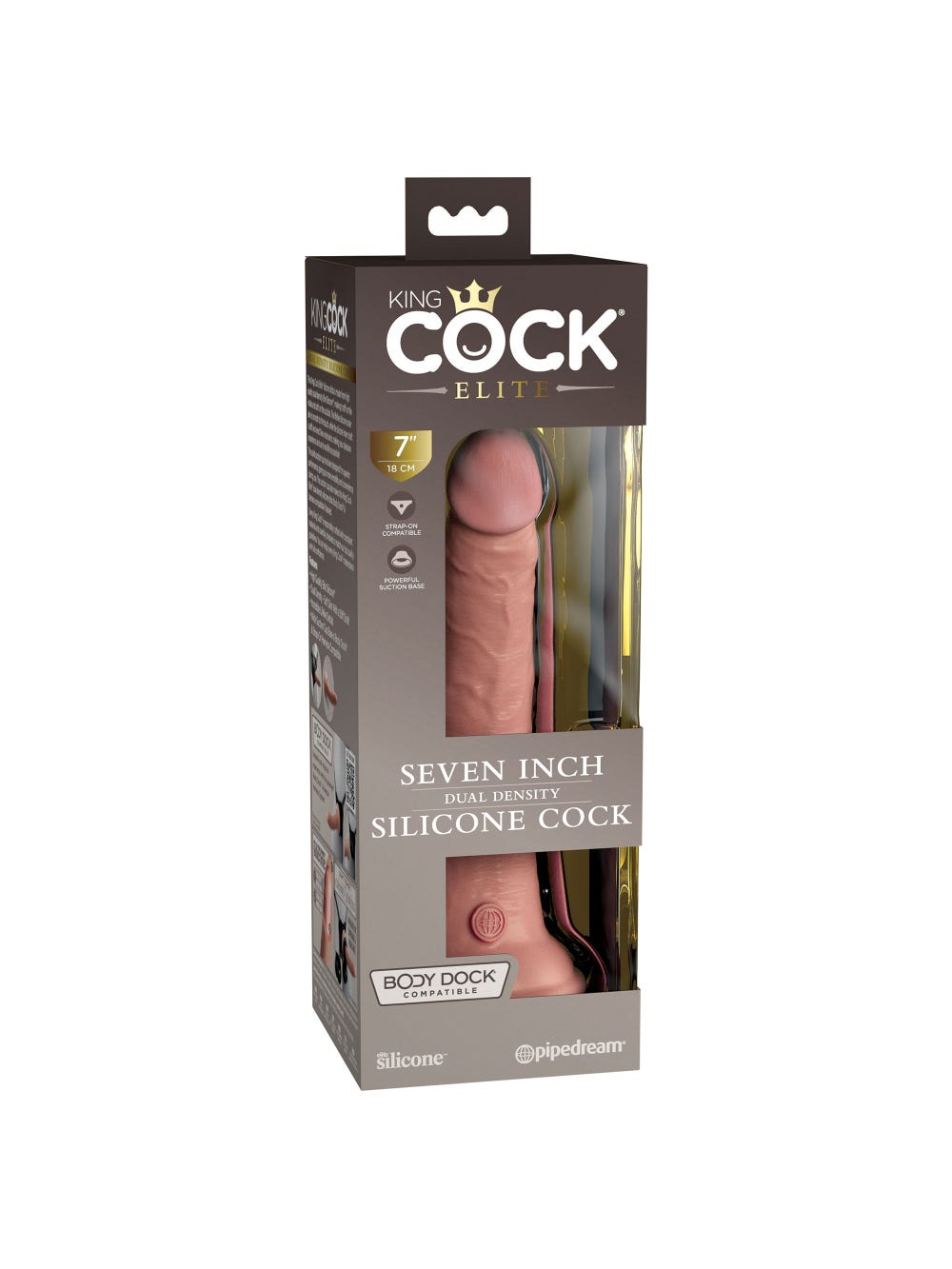 Gode Ventouse 17,8 cm King Cock Elite