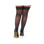 Bas Dentelle 20 DEN Effet Satin Noirs