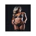 Ensemble 2 Pièces Lanières & Dentelle Florale Noir