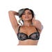Soutien-Gorge Dentelle Florale Noir & Argent