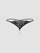 String Perles & Dentelle Noir