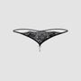 String Perles & Dentelle Noir