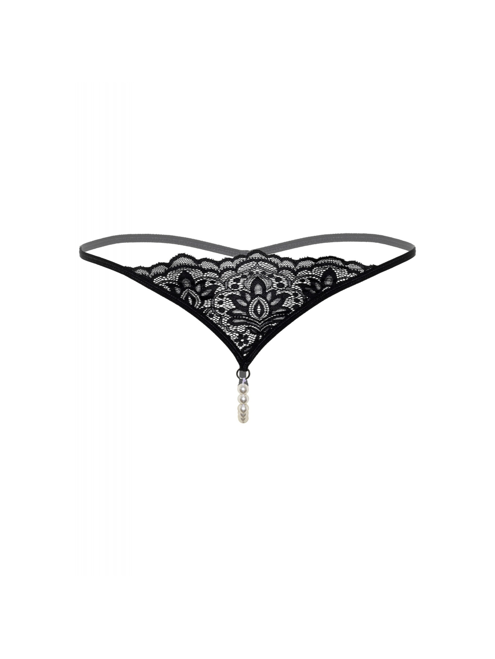 String Perles & Dentelle Noir main product photo