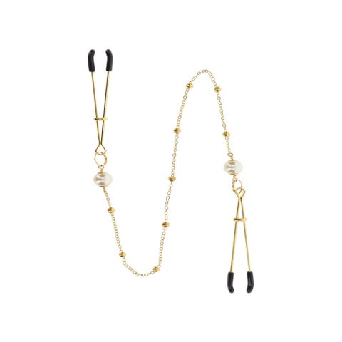 Pinces à Tétons Tweezers Pearl & Deluxe Chain Taboom