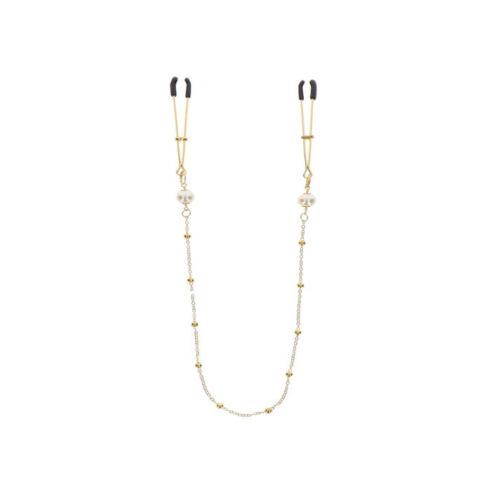 Pinces à Tétons Tweezers Pearl & Deluxe Chain Taboom