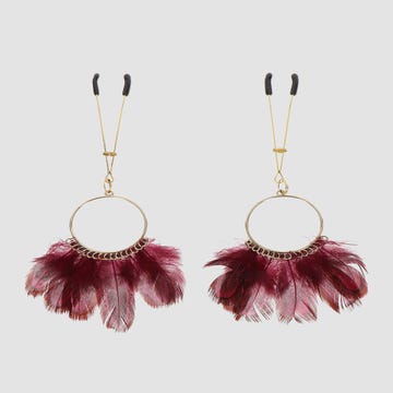 Pinces à Tétons Tweezers with Feathers Taboom