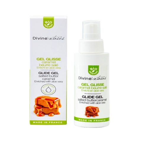 Gel glisse caramel beurre salé bio 100 ml