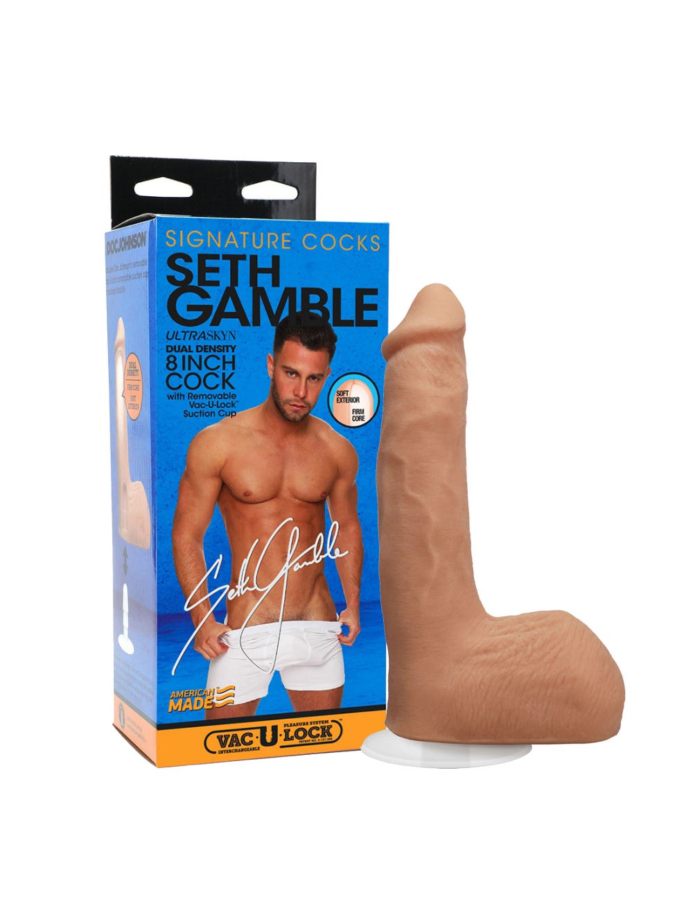 Gode avec testicules Seth Gamble 20,3 cm Signature Cocks main product photo