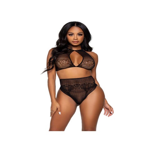 Ensemble 2 Pièces 81646 Dentelle Noir