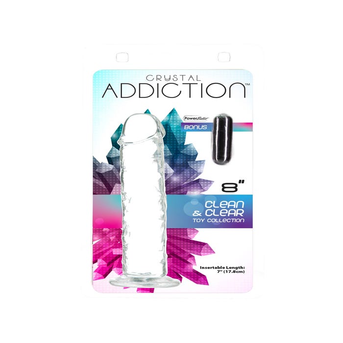Gode Ventouse Crystal Addiction 20,3 cm