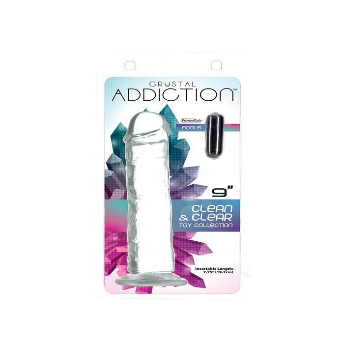 Gode Ventouse Crystal Addiction 22,9 cm