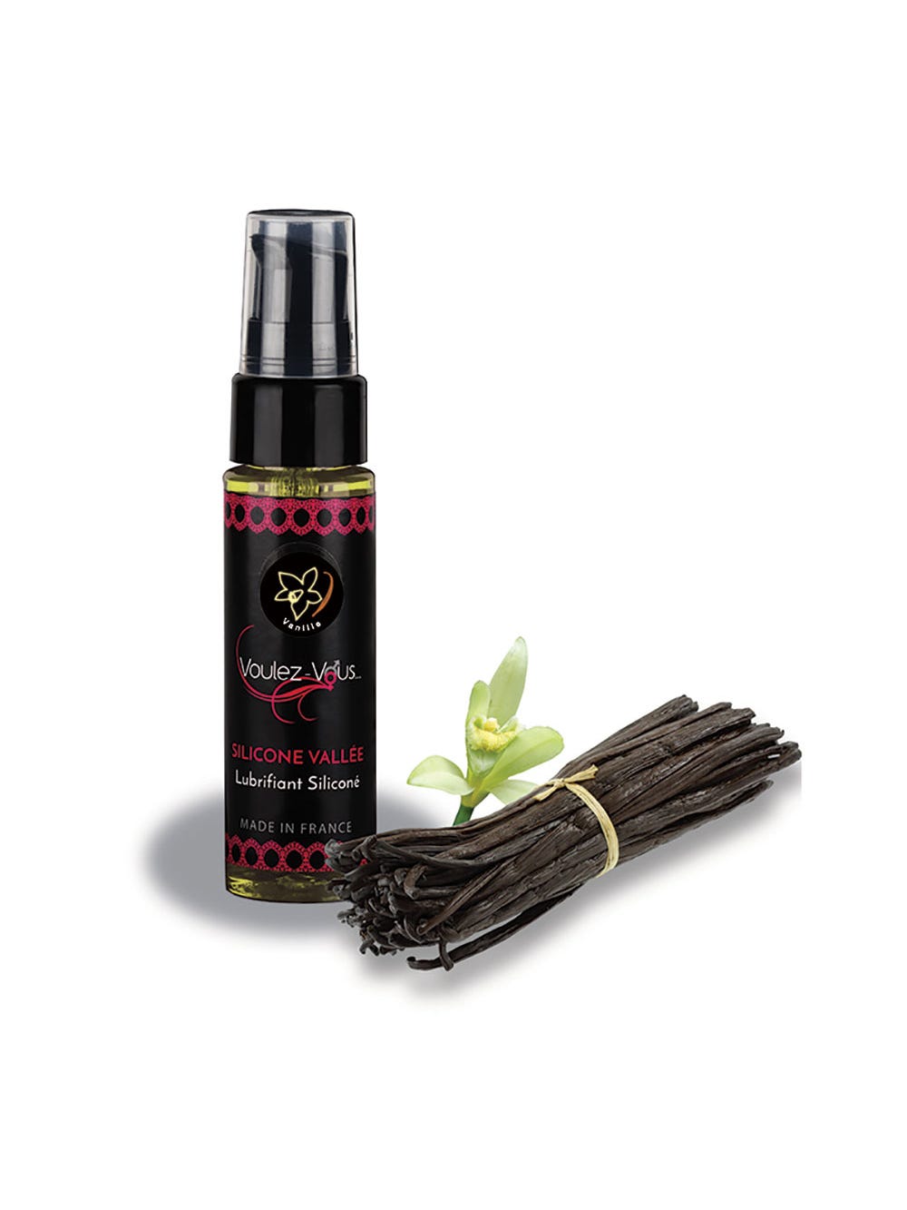 Lubrifiant silicone vanille Silicone Vallée 35 ml main product photo