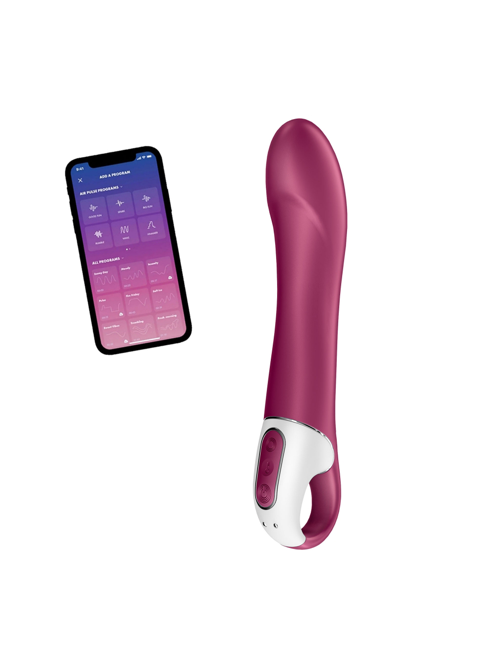 Vibromasseur Point G Connecté Chauffant Satisfyer Big Heat