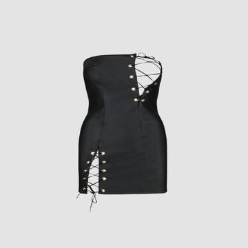 Robe Ouverte Celine Leather Collection Noire