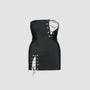 Robe Ouverte Celine Leather Collection Noire