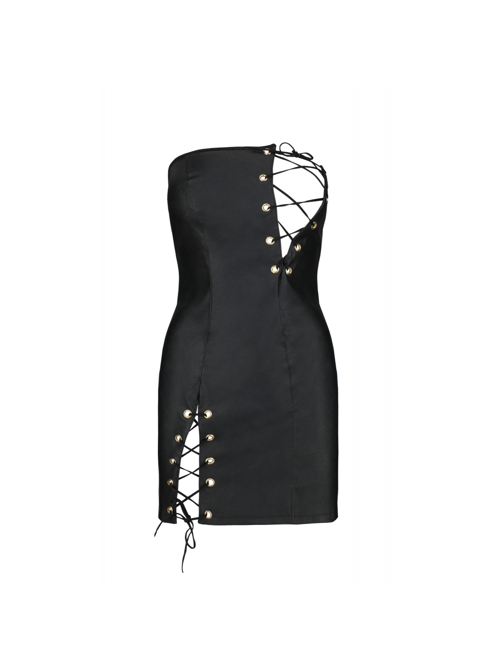 Robe Ouverte Celine Leather Collection Noire main product photo