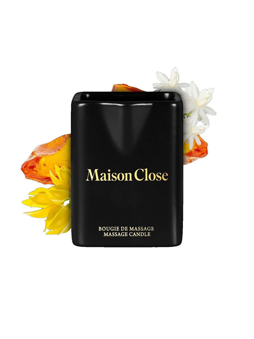 Bougie de Massage Fleur d'Ambre Avant le Coucher