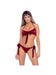 Maillot de Bain 2 Pièces Noeuds Bordeaux