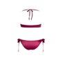 Maillot de Bain 2 Pièces Noeuds Bordeaux