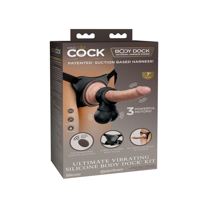 Kit Harnais Body Dock Ultimate Strap-On King Cock Elite