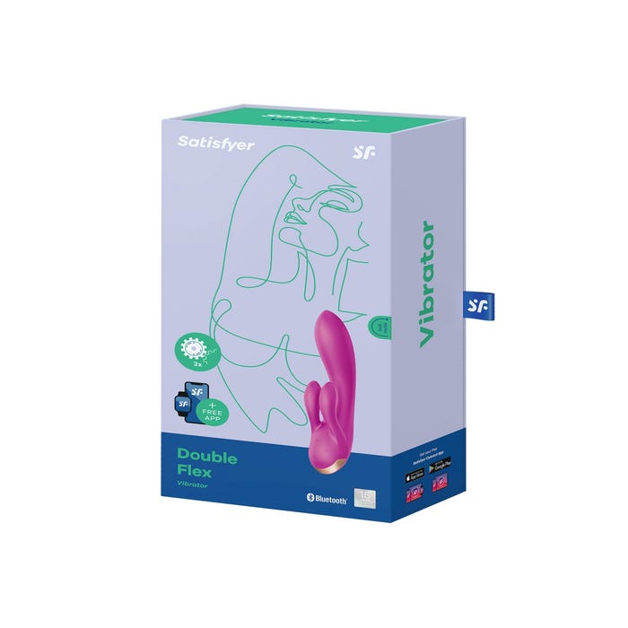Vibromasseur Rabbit Connecté Satisfyer Double Flex