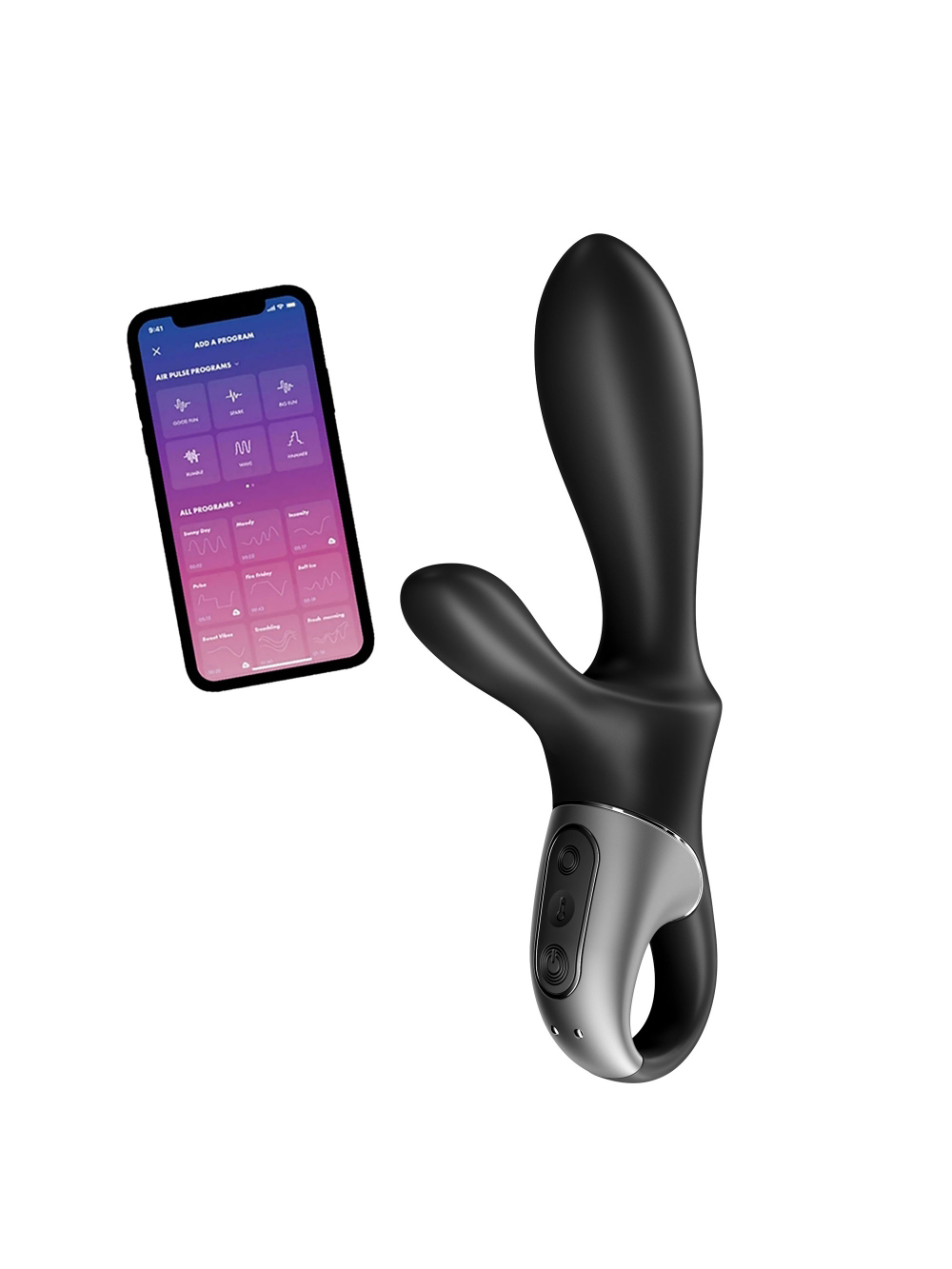 Vibromasseur Rabbit Connecté Chauffant Satisfyer Heat Climax + main product photo