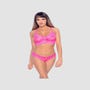 Ensemble 2 Pièces Brassière Dentelle Rose