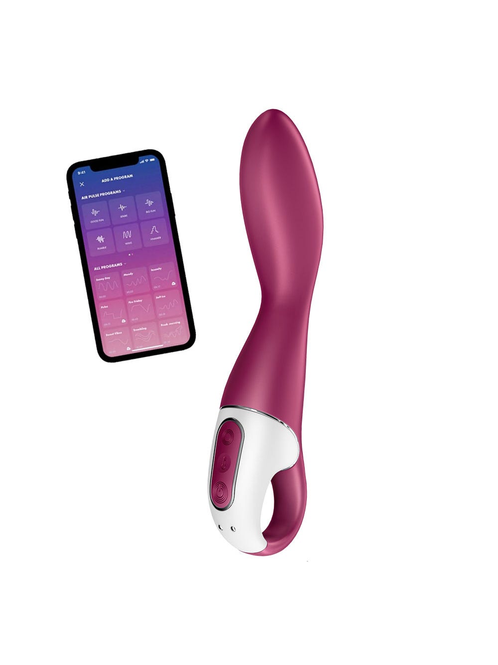 Vibromasseur Point G Connecté Chauffant Satisfyer Heated Thrill main product photo