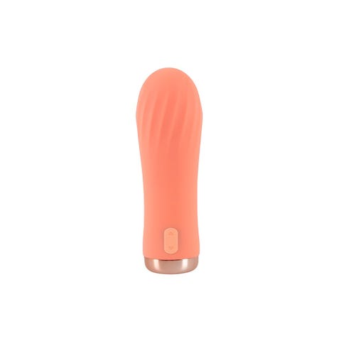 Vibromasseur Mini Ribbed Peachy!