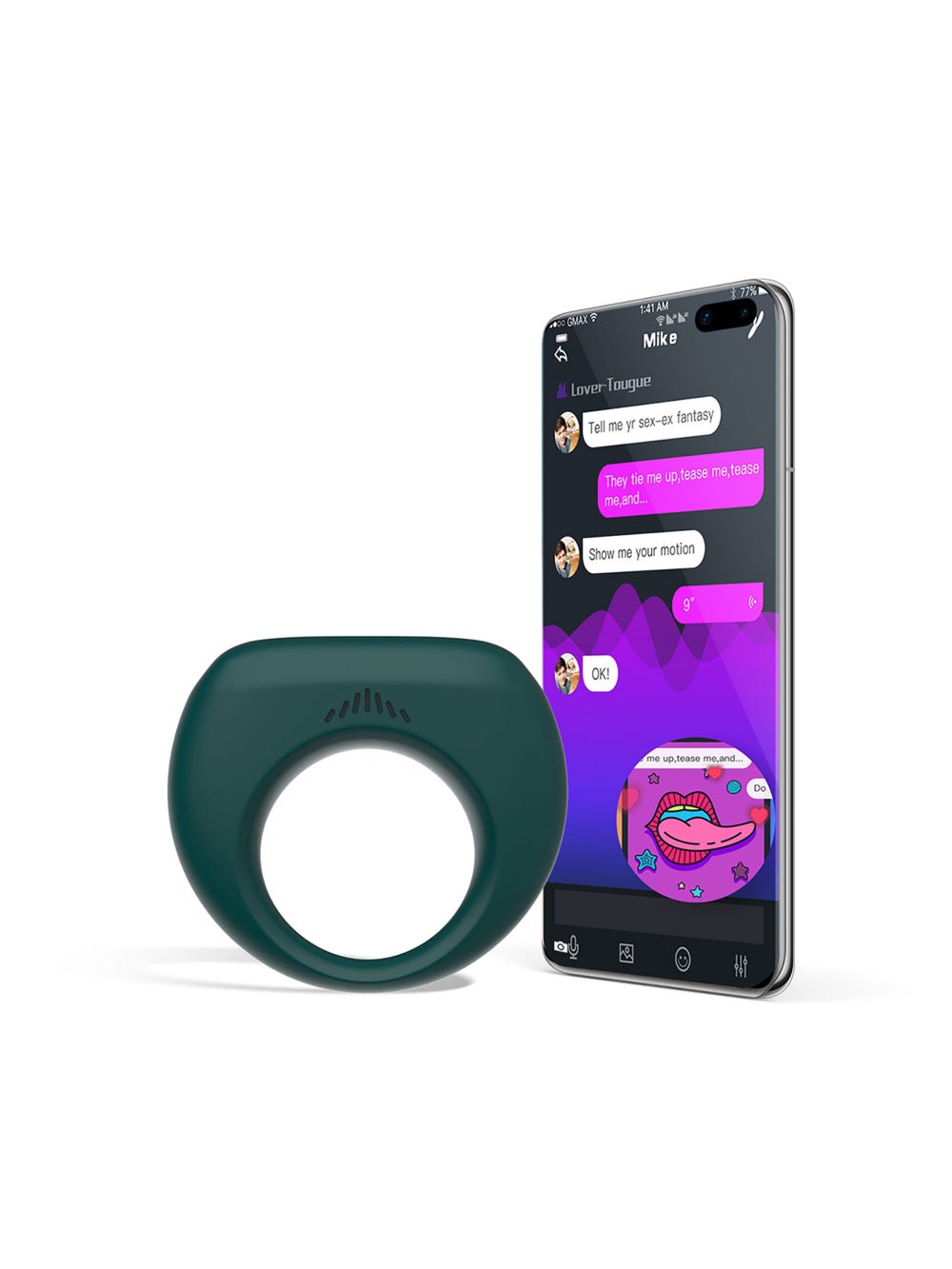 Anneau Vibrant Connecté Dante II main product photo