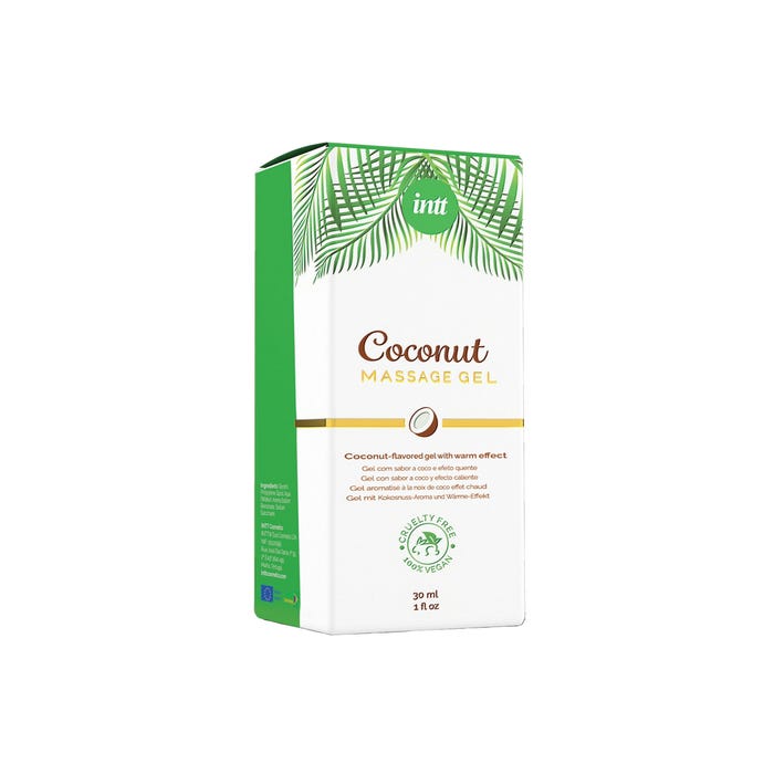 Gel de Massage Embrassable Chauffant Noix de Coco 30 ml