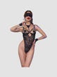 Ensemble 3 Pièces Ouvert CR4488 Dentelle Noir
