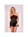 Nuisette Babydoll Febrenn Noire & Bordeaux