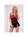 Nuisette Babydoll Narion Rouge & Noire