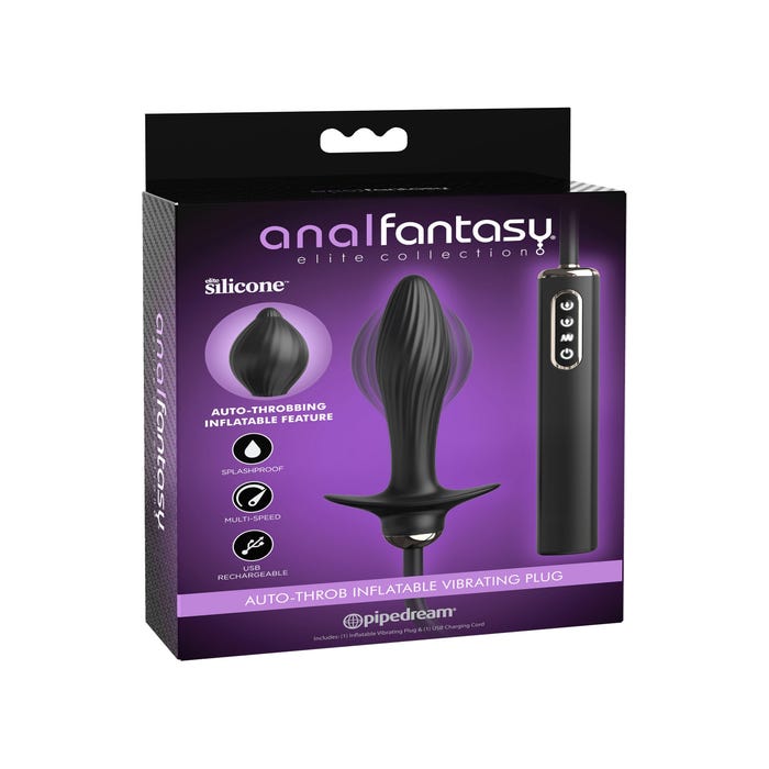 Plug Anal Vibrant Gonflable Auto-Throb Anal Fantasy Elite