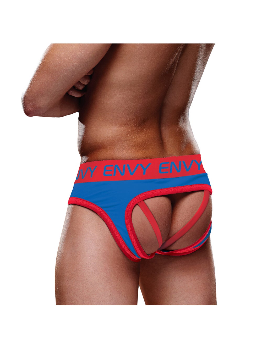 Jockstrap Solid Bleu & Rouge 2
