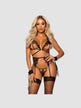 Ensemble 4 Pièces Ouvert 81653 Dentelle Noir