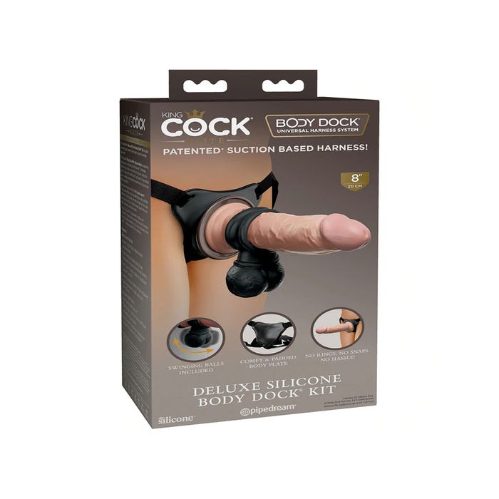 Kit Harnais Body Dock Deluxe Strap-On King Cock Elite