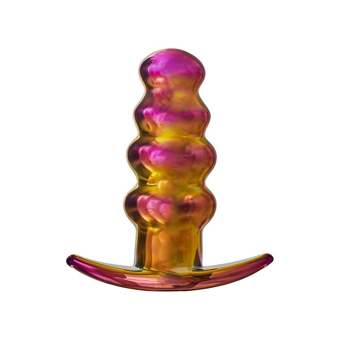 Plug Anal en Verre Vibrant Télécommandé Beaded Glamour Glass