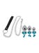 Kit de 3 Plugs Anal Bijou Coeur avec Laisse