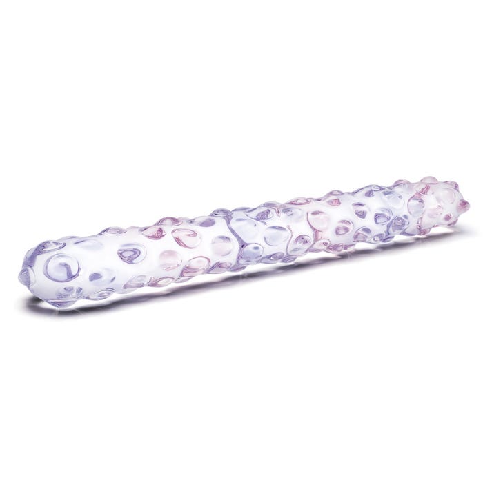 Dildo en Verre Purple Rose Nubby 22,9 cm