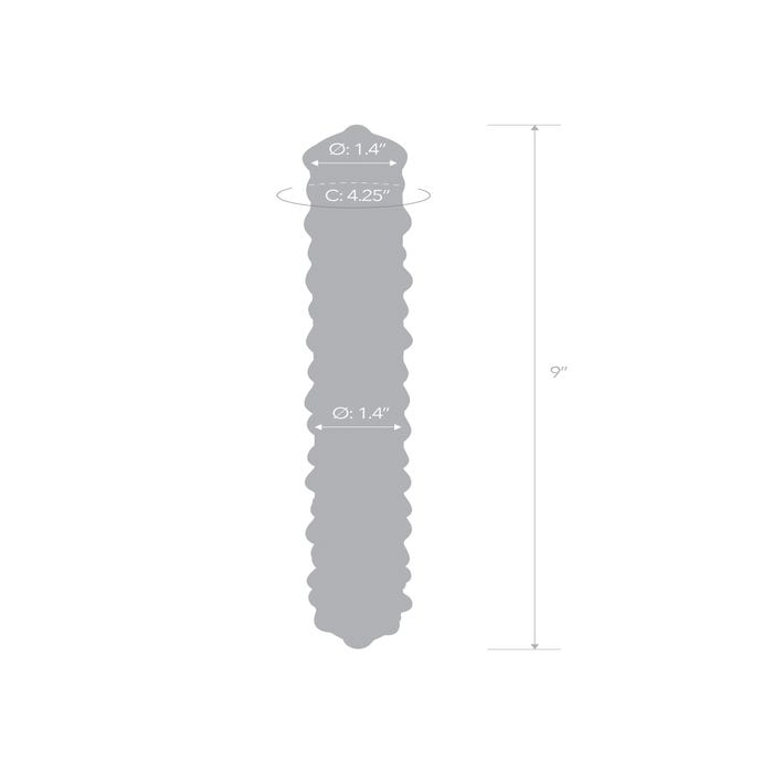 Dildo en Verre Purple Rose Nubby 22,9 cm
