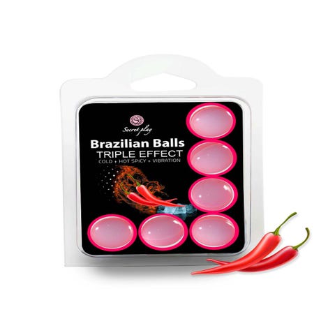 Boules de Massage Triple Effect Brazilian Balls x6