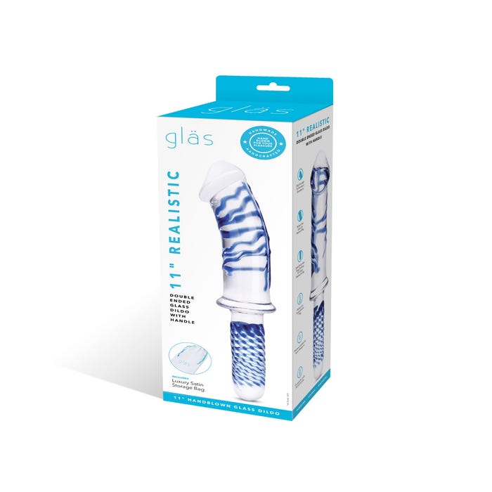 Dildo en Verre Realistic Double Ended 28 cm